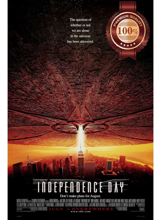 INDEPENDENCE DAY 1996 90s ORIGINAL OFFICIAL CINEMA MOVIE PRINT PREMIUM POSTER INDEPENDENCE DAY 1996 90s ORIGINAL OFFICIAL CINEMA MOVIE PRINT PREMIUM POSTER
