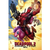 DEADPOOL 2 II RIDING PONY EXPLOSION ARTWORK MOVIE PRINT ART PREMIUM POSTER