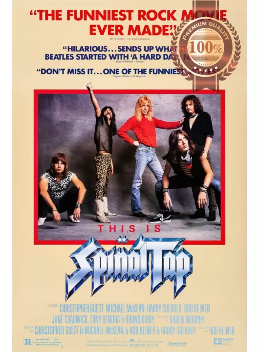 THIS IS SPINAL TAP 1984 80s ORIGINAL OFFICIAL CINEMA MOVIE PRINT PREMIUM POSTER THIS IS SPINAL TAP 1984 80s ORIGINAL OFFICIAL CINEMA MOVIE PRINT PREMIUM POSTER