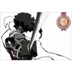 AFRO SAMURAI NINJA MANGA ANIME CARTOON ARTWORK WALL ART PRINT PREMIUM POSTER