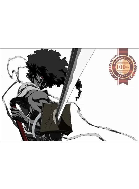 AFRO SAMURAI NINJA MANGA ANIME CARTOON ARTWORK WALL ART PRINT PREMIUM POSTER