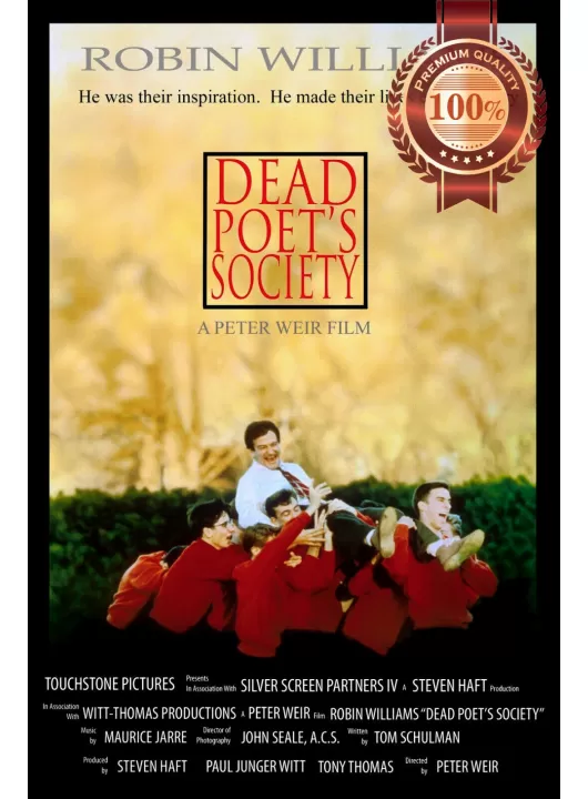 DEAD POET'S SOCIETY 1989 80s OFFICIAL ORIGINAL CINEMA MOVIE PRINT PREMIUM POSTER DEAD POET'S SOCIETY 1989 80s OFFICIAL ORIGINAL CINEMA MOVIE PRINT PREMIUM POSTER