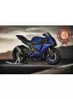 YAMAHA R1 BLUE MOTOR BIKE MOTORBIKE SUPERBIKE ROADBIKE PRINT PREMIUM POSTER