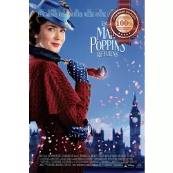 MARY POPPINS RETURNS 2018 OFFICIAL ORIGINAL CINEMA MOVIE PRINT PREMIUM POSTER