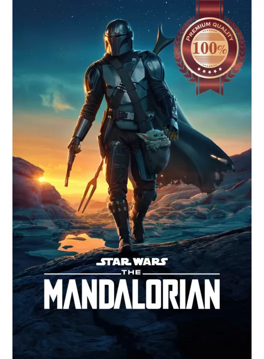 THE MANDALORIAN S2 STAR WARS TV SERIES DISNEY ORIGINAL PRINT PREMIUM POSTER THE MANDALORIAN S2 STAR WARS TV SERIES DISNEY ORIGINAL PRINT PREMIUM POSTER