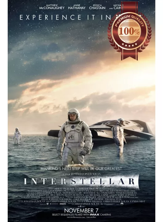 INTERSTELLAR 2014 WATER SCENE MOVIE FILM ORIGINAL CINEMA PRINT PREMIUM POSTER