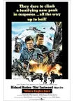 WHERE EAGLES DARE 1968 60s FILM ORIGINAL CINEMA MOVIE PRINT PREMIUM POSTER