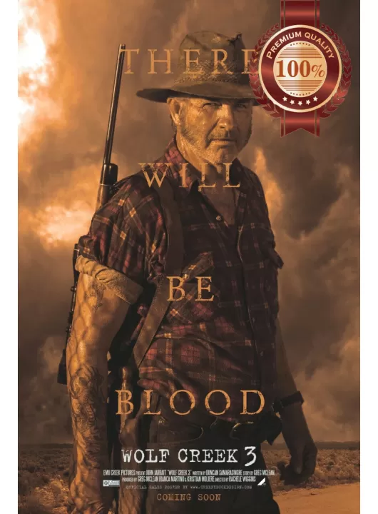 WOLF CREEK 3 2022 ORIGINAL OFFICIAL CINEMA MOVIE FILM PRINT PREMIUM POSTER