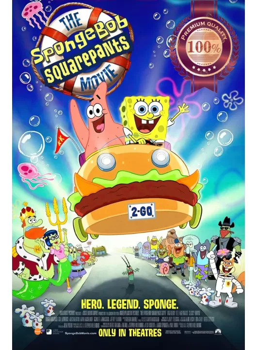 THE SPONGEBOB SQUAREPANTS MOVIE 2004 ORIGINAL CINEMA ART PRINT PREMIUM POSTER
