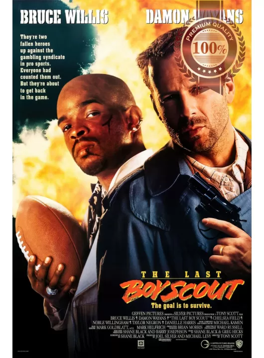 THE LAST BOY SCOUT 1991 90s OFFICIAL ORIGINAL CINEMA MOVIE PRINT PREMIUM POSTER THE LAST BOY SCOUT 1991 90s OFFICIAL ORIGINAL CINEMA MOVIE PRINT PREMIUM POSTER