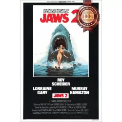 JAWS 2 TWO II SHARK BEHIND SKIER ORIGINAL CINEMA ART PRINT PREMIUM POSTER