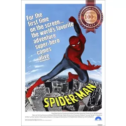 SPIDER-MAN 1977 70s RETRO ORIGINAL ART OFFICIAL MOVIE FILM PRINT PREMIUM POSTER