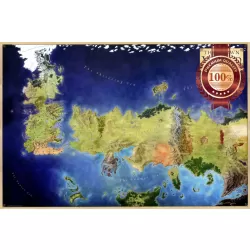 THE KNOWN WORLD GAME OF THRONES GOT MAP ART COLOUR ART PRINT PREMIUM POSTER