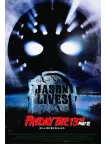 FRIDAY THE 13TH JASON LIVES 1986 80s ORIGINAL MOVIE CINEMA PRINT PREMIUM POSTER
