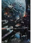 STAR WARS X-WING DOG FIGHT OIL PAINTING CLASSIC ART PRINT PREMIUM POSTER