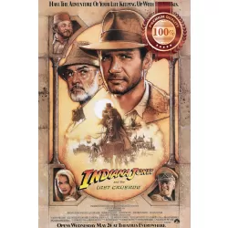 INDIANA JONES AND THE LAST CRUSADE 1989 80s ORIGINAL CINEMA PRINT PREMIUM POSTER