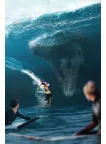 JURASSIC WORLD FALLEN KINGDOM 2018 SURFER MOSASAURUS MOVIE CINEMA PREMIUM POSTER JURASSIC WORLD FALLEN KINGDOM 2018 SURFER MOSASAURUS MOVIE CINEMA PREMIUM POSTER