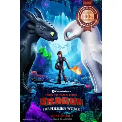 HOW TO TRAIN YOUR DRAGON 3 2019 THE HIDDEN WORLD CINEMA MOVIE PRINT PREMIUM POSTER