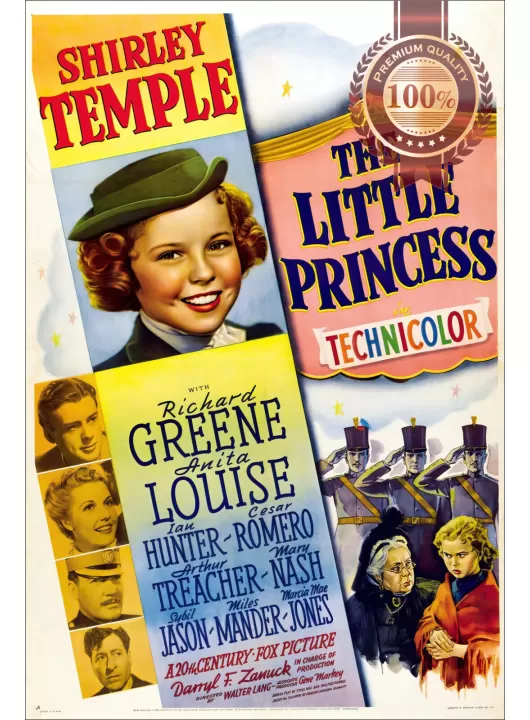 THE LITTLE PRINCESS 1939 30s ORIGINAL CINEMA MOVIE FILM ART PRINT PREMIUM POSTER