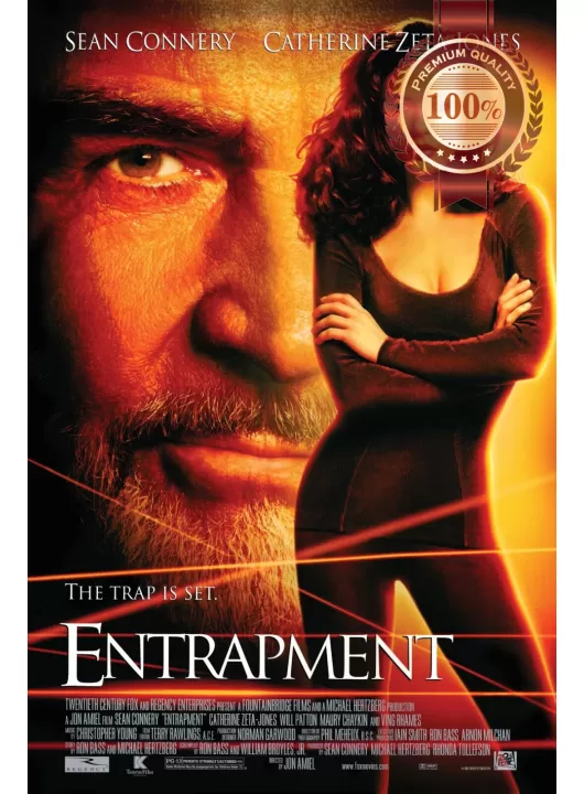 ENTRAPMENT 1999 90s ORIGINAL OFFICIAL CINEMA MOVIE FILM PRINT PREMIUM POSTER