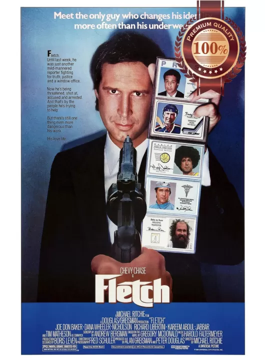 FLETCH 1985 80s CHEVY CHASE ORIGINAL CINEMA FILM MOVIE PRINT PREMIUM POSTER FLETCH 1985 80s CHEVY CHASE ORIGINAL CINEMA FILM MOVIE PRINT PREMIUM POSTER
