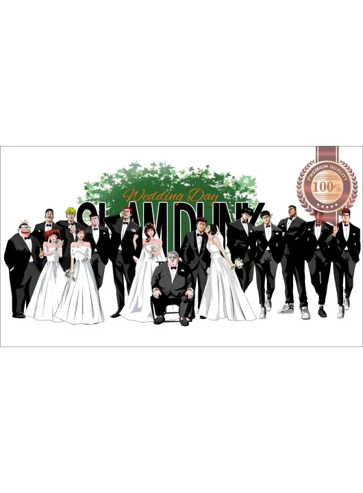 NEW SLAM DUNK ANIME 1993 WEDDING OFFICIAL ORIGINAL PRINT PREMIUM POSTER NEW SLAM DUNK ANIME 1993 WEDDING OFFICIAL ORIGINAL PRINT PREMIUM POSTER
