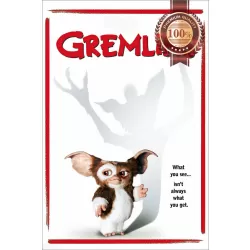 GREMLINS 1984 80s WHITE ORIGINAL CINEMA ART MOVIE FILM PRINT PREMIUM POSTER