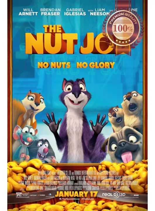 THE NUT JOB 2014 ORIGINAL OFFICIAL CINEMA MOVIE FILM PRINT PREMIUM POSTER