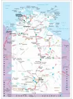 NORTHERN TERRITORY STATE ROADS AUSTRALIA MAP OF AUS CHART PRINT PREMIUM POSTER