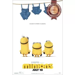 MINIONS 2015 THE ORIGINAL OFFICIAL CINEMA FILM MOVIE PRINT PREMIUM POSTER