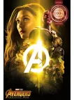 INFINITY WAR HEROES YELLOW AVENGERS CINEMA MOVIE FILM PRINT PREMIUM POSTER