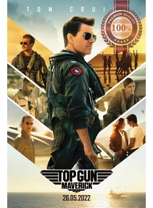 TOP GUN MAVERICK CAST 2022 ORIGINAL OFFICIAL CINEMA FILM PRINT PREMIUM POSTER