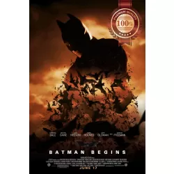 BATMAN BEGINS V2 2005 ORIGINAL OFFICIAL CINEMA MOVIE FILM PRINT PREMIUM POSTER