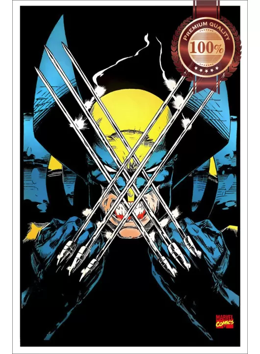 WOLVERINE CLAWS DRAWING X-MEN MARVEL COMICS ARTWORK ART PRINT PREMIUM POSTER