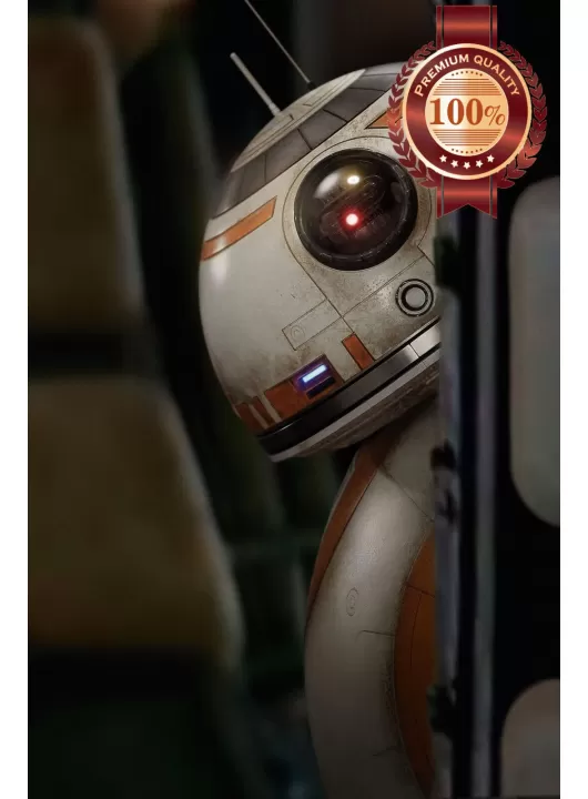 BB-8 BB8 LOOKING AROUND CORNER STAR WARS FORCE AWAKENS PRINT PREMIUM POSTER