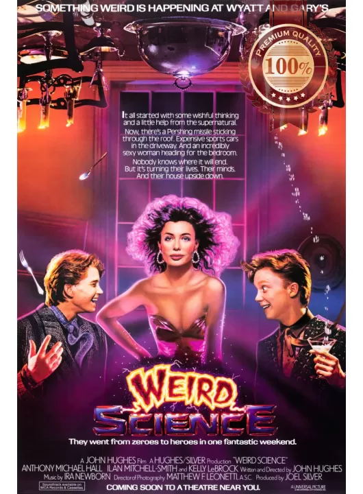 WEIRD SCIENCE 1985 80s ORIGINAL CINEMA OFFICIAL MOVIE ART PRINT PREMIUM POSTER