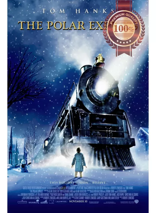 THE POLAR EXPRESS 2004 ORIGINAL OFFICIAL CINEMA MOVIE PRINT PREMIUM POSTER