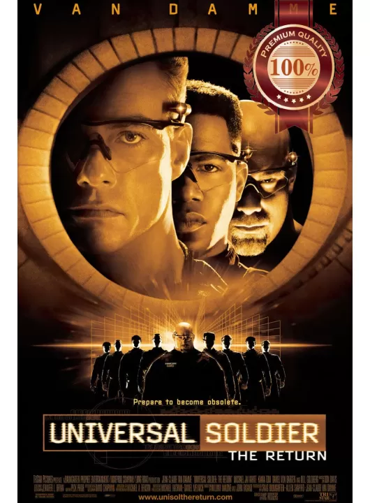 UNIVERSAL SOLDIER THE RETURN 1999 90s CINEMA ORIGINAL MOVIE PRINT PREMIUM POSTER