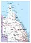 QUEENSLAND STATE ROADS QLD MAP OF AUSTRALIA AUS WALL CHART PRINT PREMIUM POSTER QUEENSLAND STATE ROADS QLD MAP OF AUSTRALIA AUS WALL CHART PRINT PREMIUM POSTER