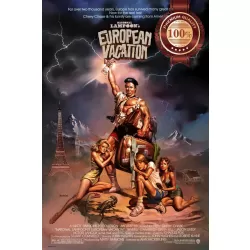 NATIONAL LAMPOONS EUROPEAN VACATION 1985 80 ORIGINAL CINEMA PRINT PREMIUM POSTER
